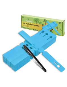 Etiquetas para Plantas 200 Pcs Yuanling Azul con Marcador