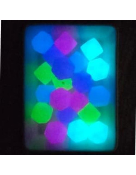 Perlas de Silicona Hexagonales 14mm Blue Rabbit Co - 20 Piezas