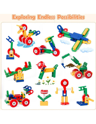 Set de Juguetes de Construcción 58 Piezas Qibaolejiao STEM