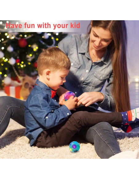 Bola Mágica Arcoíris Vdealen - Juego Antiestrés 7 cm - Paquete de 4