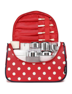 Bolsa de Cosméticos de Viaje Yeiotsy - Organizador Lunares 26x18x12cm 2
