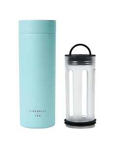 Taza Infusora de Té Firebelly Aqua, Acero Inoxidable 473ml
