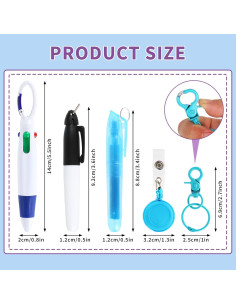 Set de 10 Mini Resaltadores y Bolígrafos Retráctiles Whaline 2