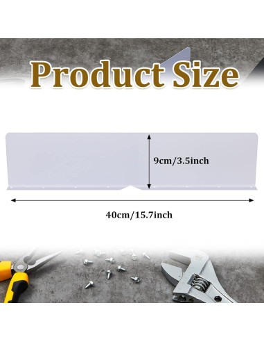 4 Protectores de Canalón Plegables Amylove con Tornillos