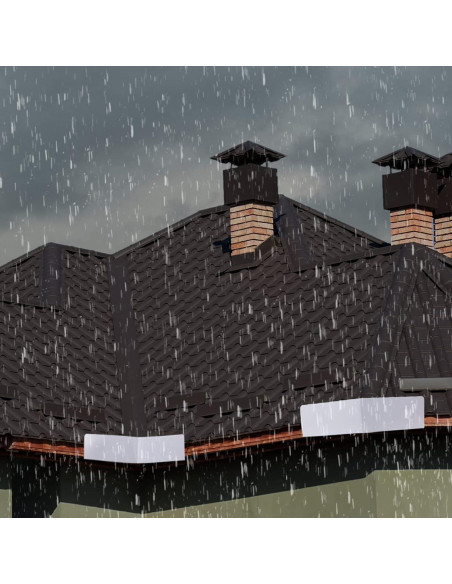 4 Protectores de Canalón Plegables Amylove con Tornillos 4 Protectores de Canalón Plegables Amylove con Tornillos