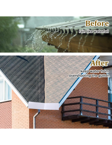 4 Protectores de Canalón Plegables Amylove con Tornillos 4 Protectores de Canalón Plegables Amylove con Tornillos