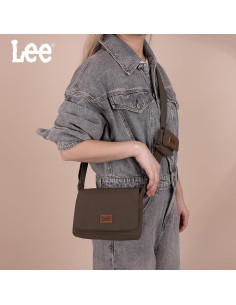 Bolsa Cruzada Mini Lee Verde Ejército Resistente al Agua 2