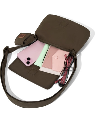 Bolsa Cruzada Mini Lee Verde Ejército Resistente al Agua