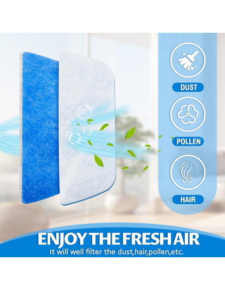 Paquete de 10 Filtros de Aire Ziliny para Aire Acondicionado RV 40.6x15.2 cm