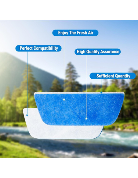 Paquete de 10 Filtros de Aire Ziliny para Aire Acondicionado RV 40.6x15.2 cm