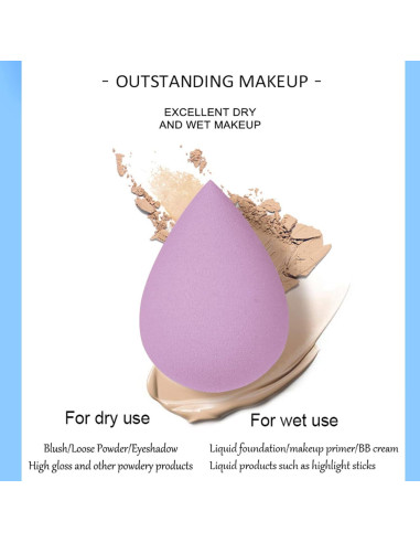 Juego de 7 Esponjas de Maquillaje VAVOLO Multicolor