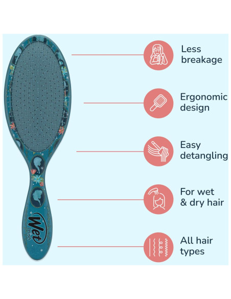 Cepillo Desenredante Wet Brush Disney Anna y Elsa 1 Cuenta