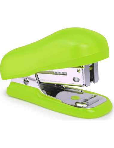 Grapadora Mini Bicho Rapesco Verde 12 Hojas con 1000 Grapas