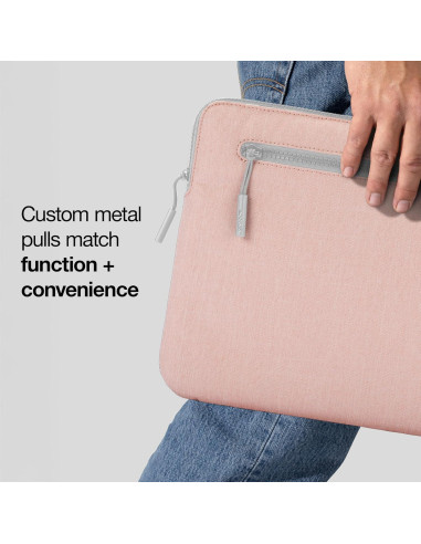 Funda Compacta Incase para Laptop 14" Rosa Blush - Ligera y Resistente