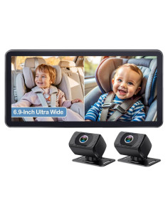 Cámara para Bebés en el Auto Yakry Y13 - Pantalla 6.9" HD 1080P