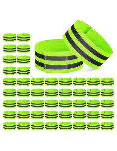 Yilloog 150 Bandas Reflectantes para Tobillo Verde Alta Visibilidad
