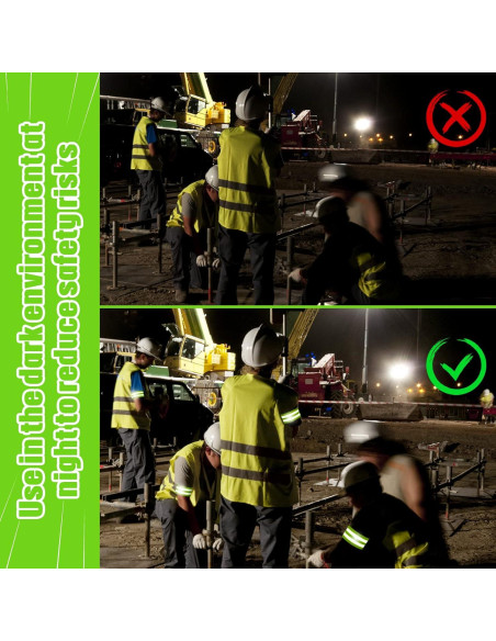 Yilloog 150 Bandas Reflectantes para Tobillo Verde Alta Visibilidad