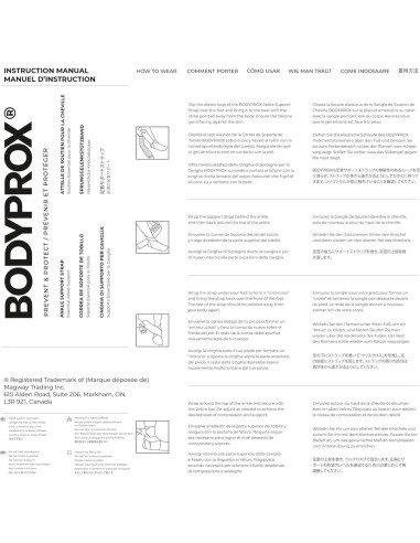 Faja de Soporte para Tobillo Bodyprox Ajustable Unisex