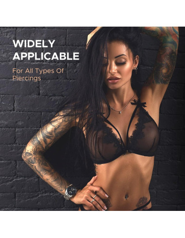 Kit de Piercing Corporal BodyJ4You 36PC - Acero Quirúrgico 14G 16G