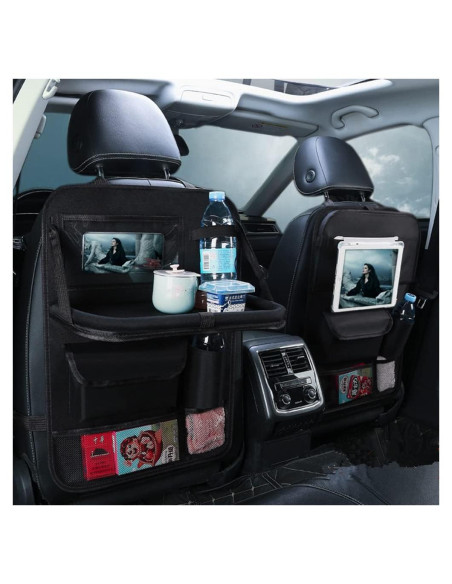 Organizador de Asiento de Auto Tumecos - 2 Paquetes, Negro
