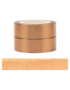 Cinta Washi de Foil de Bronce NatSumeBasics 2pcs 15mm x 10m