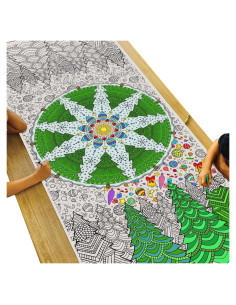 Póster para Colorear Jumbo Tiny Expressions Navidad 182x76 cm