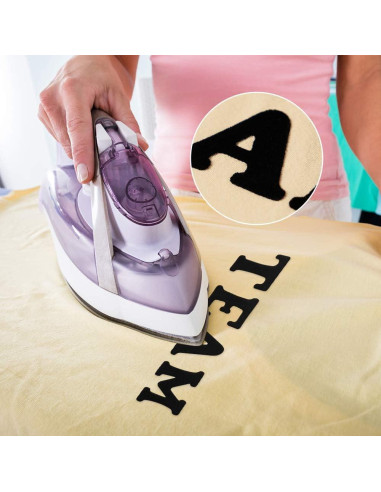 Parche de Letras Transferibles Magfok Negro 6 Hojas 3.81 cm