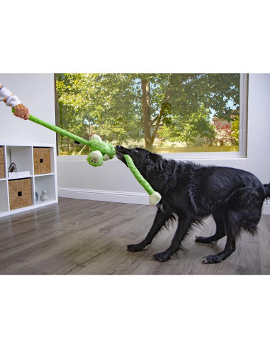 Juguete para Perros goDog Crazy Tugs Mono Plush Grande - Verde