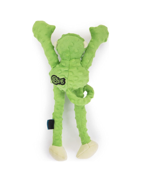 Juguete para Perros goDog Crazy Tugs Mono Plush Grande - Verde