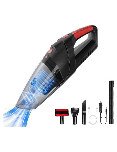 Aspiradora de Mano Tradetop X08 Inalámbrica 6.5KPA HEPA Negra