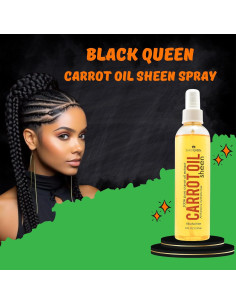 Spray Brillo Aceite Zanahoria Black Queen 2oz - Hidratante Locs 2