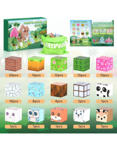 Bloques Magnéticos Giftpeak 100 Piezas para Niños 3-10 Años 2