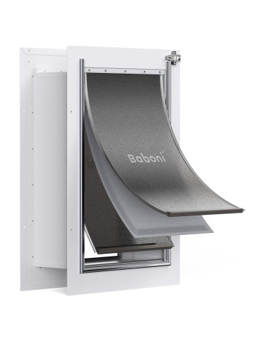 Puerta para Mascotas Baboni Grande 3 Aletas Metal Aluminio