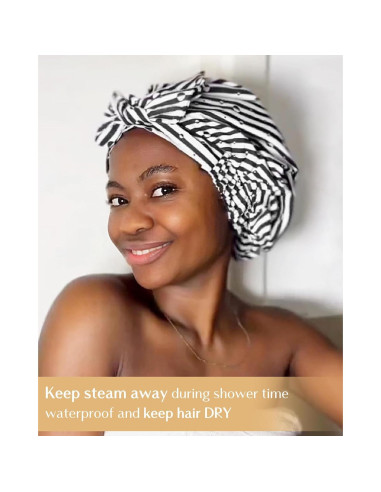 Gorro de Ducha Reutilizable Yanibest Rosa Impermeable Ajustable