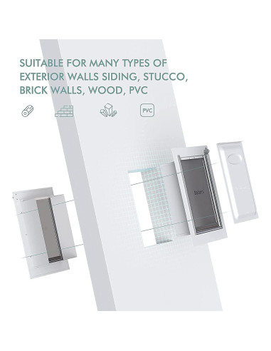 Puerta para Mascotas Baboni Grande 3 Aletas Metal Aluminio