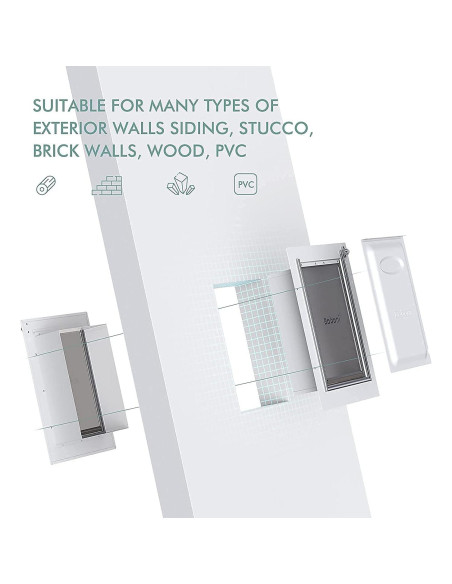 Puerta para Mascotas Baboni Grande 3 Aletas Metal Aluminio