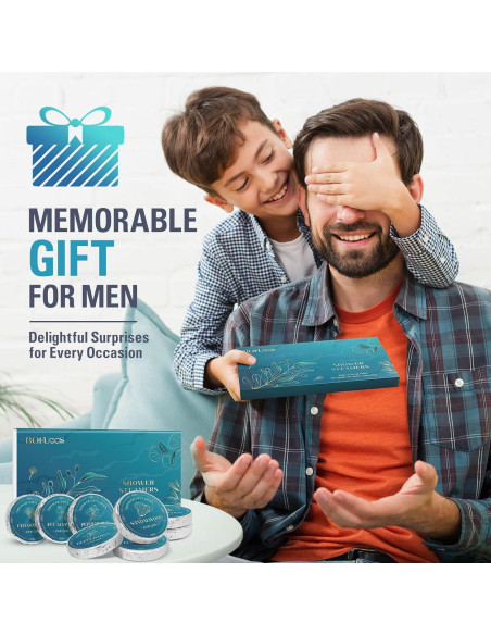 Baños de Vapor Aromaterapia Bofuoos - Regalo Hombre Azul