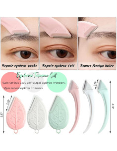 Juego de Recortadores de Cejas ONEUPIN 12 Piezas Acero Inoxidable 2