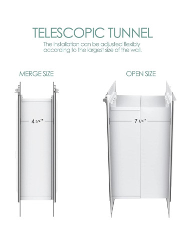 Puerta para Mascotas Baboni Grande 3 Aletas Metal Aluminio