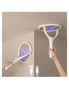 Raqueta Eléctrica para Moscas GeckoMan BUGZILLA2201 Recargable