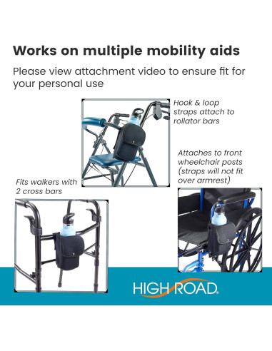 Soporte de Botella Neopreno High Road AquaPockets - Negro