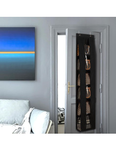 Organizador de Bolsos Sobre la Puerta Lirex, Negro, 169.5x32 cm 2