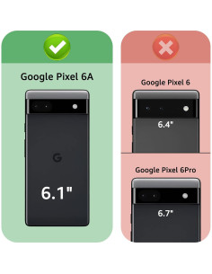 Funda XcaseBar para Google Pixel 6A con monedero y RFID 2