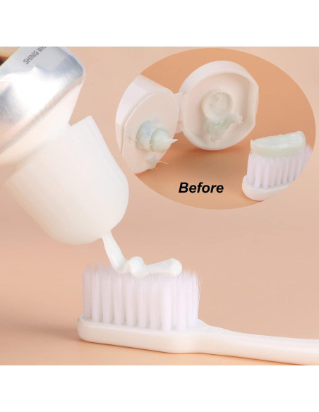 Dispensador de Pasta de Dientes UDQYQ - 8 Unidades Silicona Dispensador de Pasta de Dientes UDQYQ - 8 Unidades Silicona