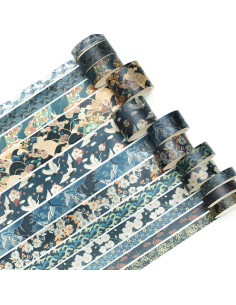 Juego de 12 Rollos de Cinta Washi Songdao Tranquilidad Azure 2