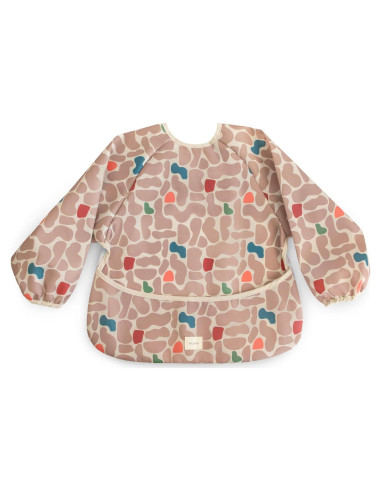 Babero de Manga Larga Mushie para Bebés 6-24 Meses Resistente al Agua