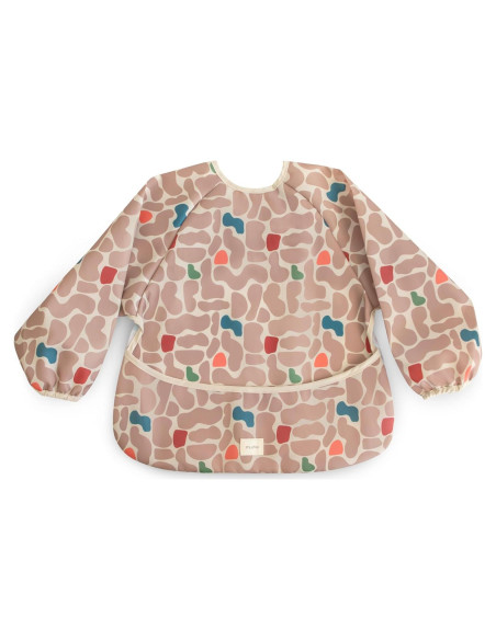 Babero de Manga Larga Mushie para Bebés 6-24 Meses Resistente al Agua