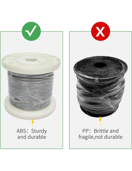 Kit de Cuerda de Alambre 1/8" Unicaravan 30.48m Acero Inoxidable Kit de Cuerda de Alambre 1/8" Unicaravan 30.48m Acero Inoxidable