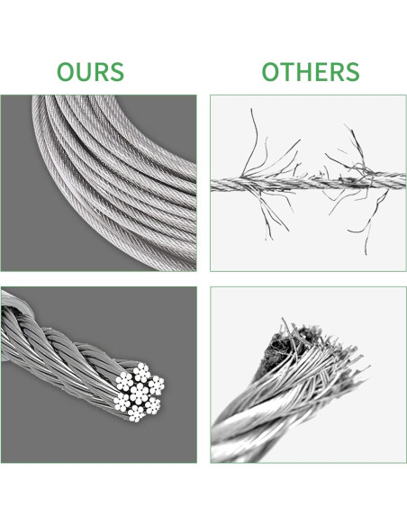 Kit de Cuerda de Alambre 1/8" Unicaravan 30.48m Acero Inoxidable Kit de Cuerda de Alambre 1/8" Unicaravan 30.48m Acero Inoxidable