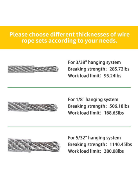 Kit de Cuerda de Alambre 1/8" Unicaravan 30.48m Acero Inoxidable Kit de Cuerda de Alambre 1/8" Unicaravan 30.48m Acero Inoxidable